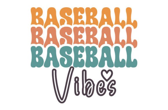 Baseball Vibes SVG: Retro Graphics for T-Shirt Designs