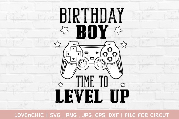 Birthday Boy Game Graphics for T-Shirt Designs
