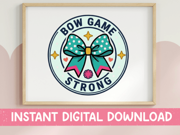 Bow Game Strong SVG Badge: Graphics & T-Shirt Designs