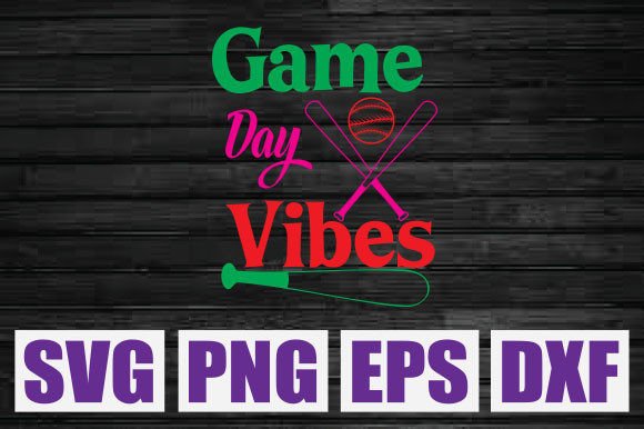Game Day Vibes Svg: Graphics for T-Shirt Designs
