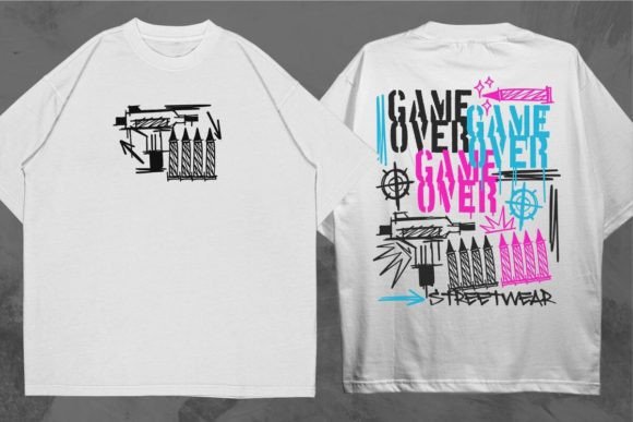Game Over Graffiti Urban T-Shirt Design Graphics Review