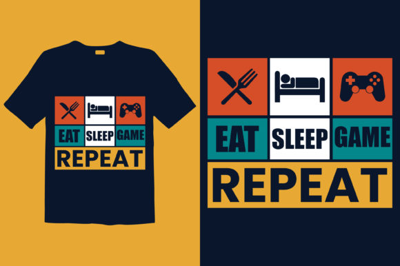 Game Slogan T-shirt Design: Graphics & Print Templates