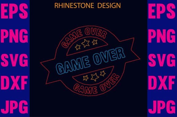Game T-shirt Rhinestone Template for Graphics & Crafts