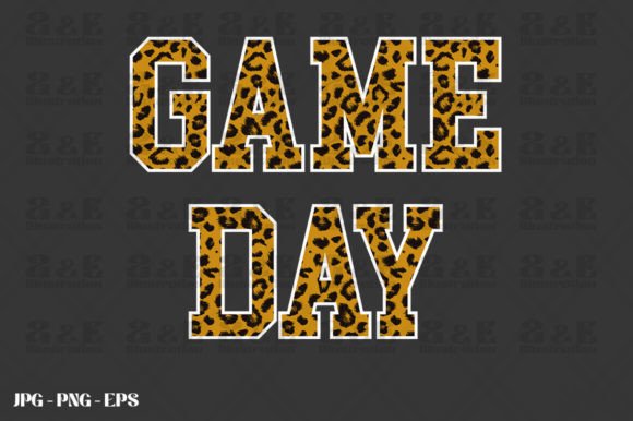 Leopard Print Game Day Sports Graphics & T-Shirt Designs