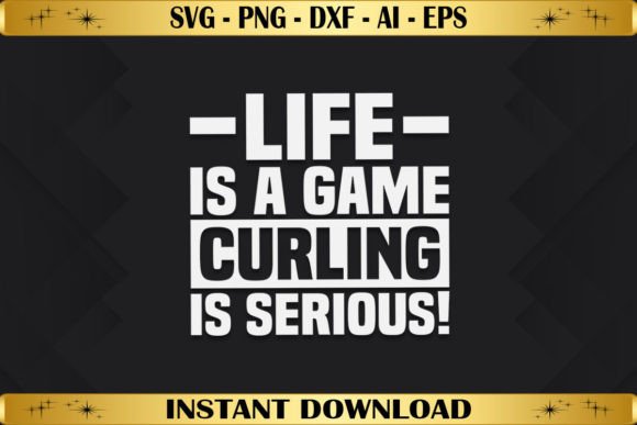 Life is a Game Curling is Serious Graphics Review