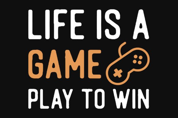 Life is a Game Typography T-Shirt Designs Graphics Review