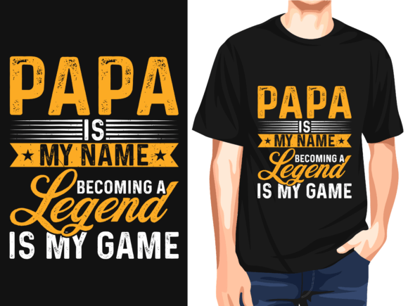 Papa is My Name Vector T-Shirt Graphics Review
