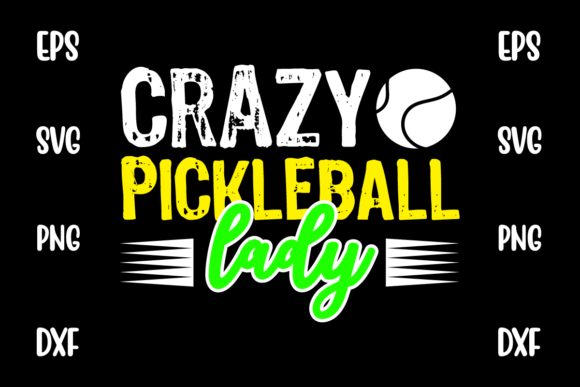Pickleball Game Typography Graphics & T-Shirt Designs