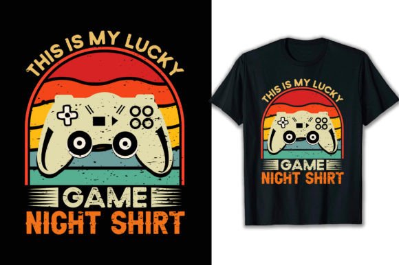This Is My Lucky Game Night Shirt Graphics & T-Shirt Designs