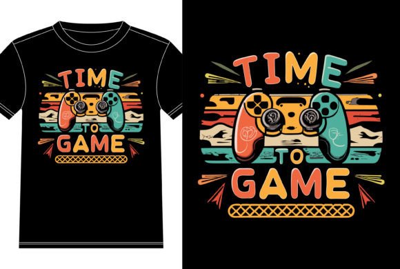 Time to Game Gamer Lover T-Shirt Design Graphics