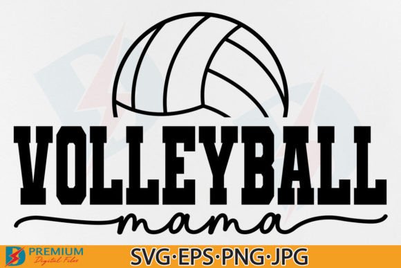 Volleyball Mama SVG Graphics for T-Shirt Designs